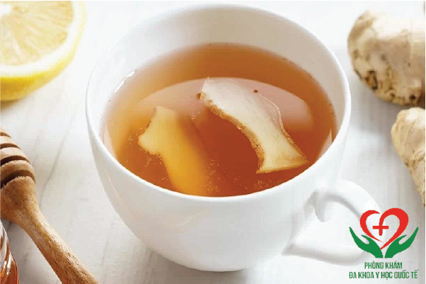 trà gừng làm giảm lượng máu kinh