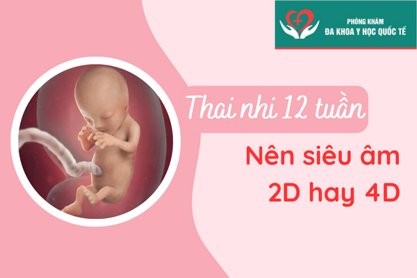 thai nhi 12 tuần nên siêu âm 2D hay 4D
